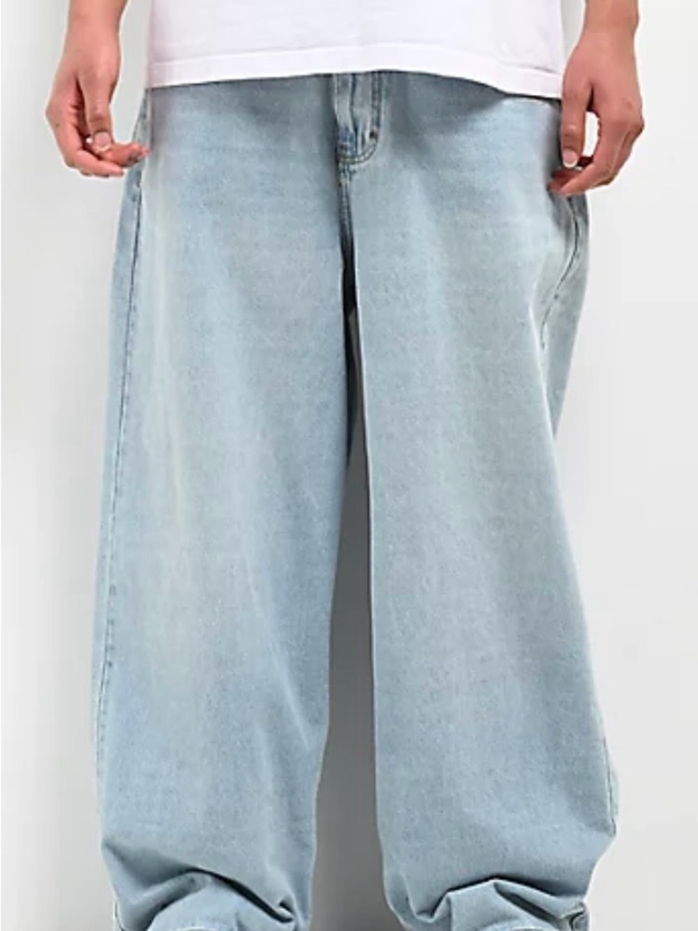 Zumiez Light Blue Relaxed Fit Men's Jeans